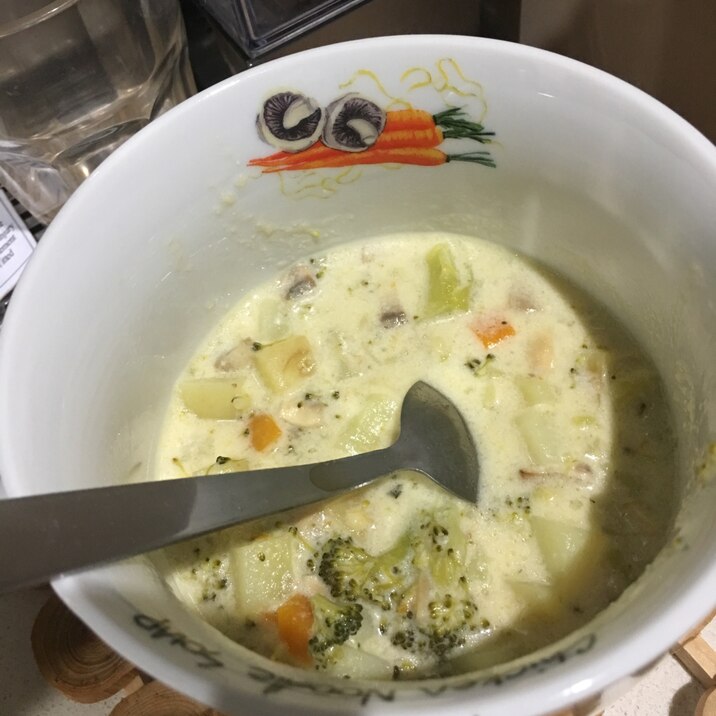 野菜たっぷりクリーミースープ
